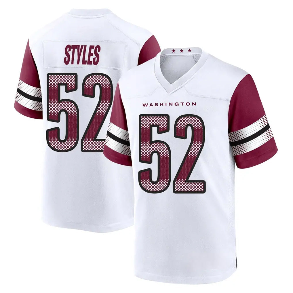 Elroe W.Commanders #52 Sonny Styles Player White Game Home Stitched Jerseys