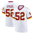 Elroe W.Commanders #52 Sonny Styles Player White Home Game Stitched Jerseys