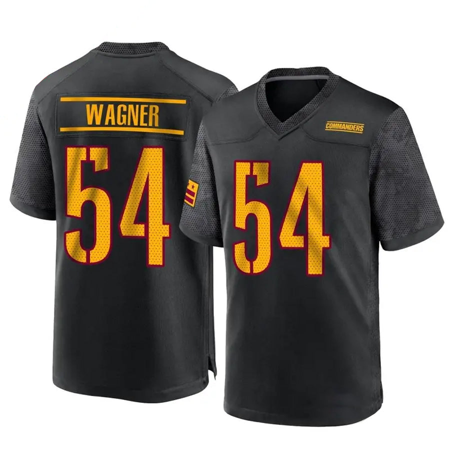 Elroe W.Commanders #54 Bobby Wagner Player Black Home Game Stitched Jerseys