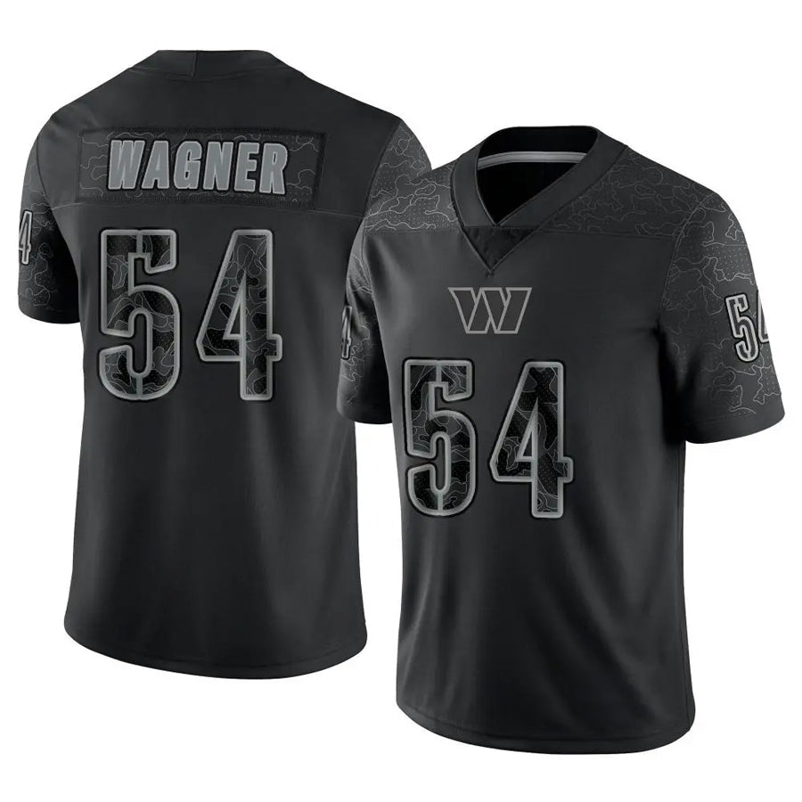 Elroe W.Commanders #54 Bobby Wagner Player Black RFLCTV Limited Stitched Jerseys