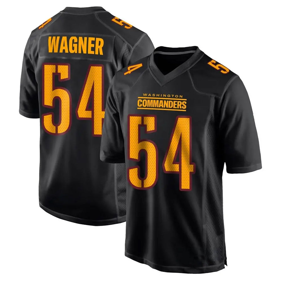 Elroe W.Commanders #54 Bobby Wagner Player Carbon Black Fashion Stitched Jerseys
