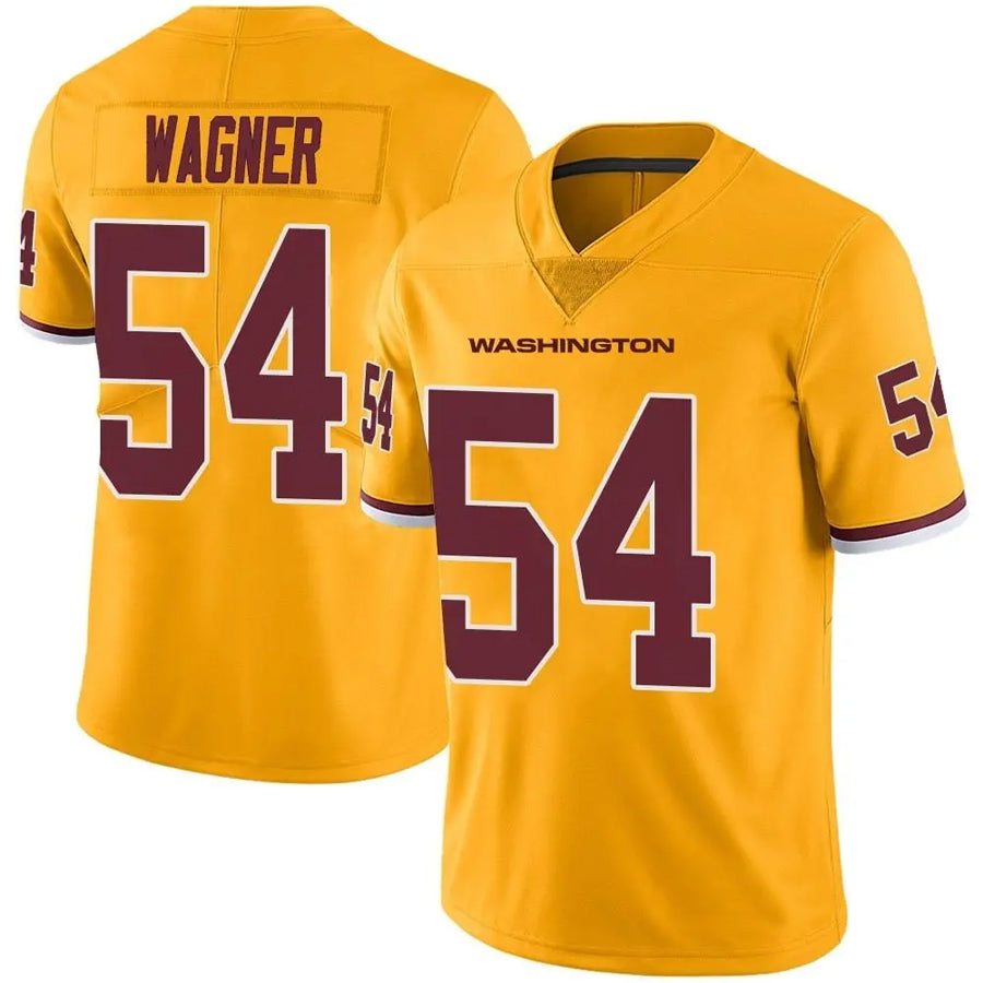 Elroe W.Commanders #54 Bobby Wagner Player Limited Gold Color Rush Stitched Jerseys