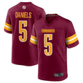 Elroe W.Commanders #5 Jayden Daniels Burgundy 2024 Draft First Round Pick Player Game Stitched Jerseys