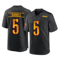 Elroe W.Commanders #5 Jayden Daniels Player Black Home Game Stitched Jerseys