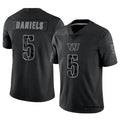 Elroe W.Commanders #5 Jayden Daniels Player Black RFLCTV Limited Stitched Jerseys