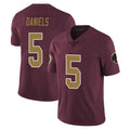 Elroe W.Commanders #5 Jayden Daniels Player Burgundy Alternate Vapor Untouchable Home Game Stitched Jerseys