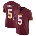Elroe W.Commanders #5 Jayden Daniels Player Burgundy Limited Team Color Vapor Untouchable Home Game Stitched Jerseys