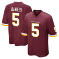 Elroe W.Commanders #5 Jayden Daniels Player Burgundy Team Color Home Game Stitched Jerseys