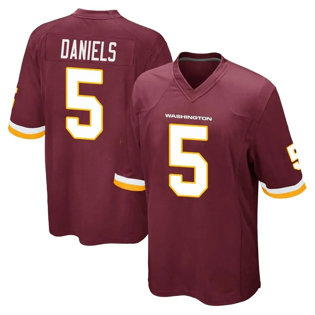 Elroe W.Commanders #5 Jayden Daniels Player Burgundy Team Color Home Game Stitched Jerseys