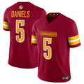 Elroe W.Commanders #5 Jayden Daniels Player Burgundy Vapor F.U.S.E. Limited Stitched Jerseys