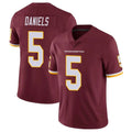 Elroe W.Commanders #5 Jayden Daniels Player Burgundy Vapor Limited Stitched Jerseys