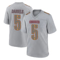 Elroe W.Commanders #5 Jayden Daniels Player Gray Atmosphere Fashion Home Game Stitched Jerseys