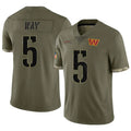 Elroe W.Commanders #5 Jayden Daniels Player Olive Salute To Service Limited Stitched Jerseys