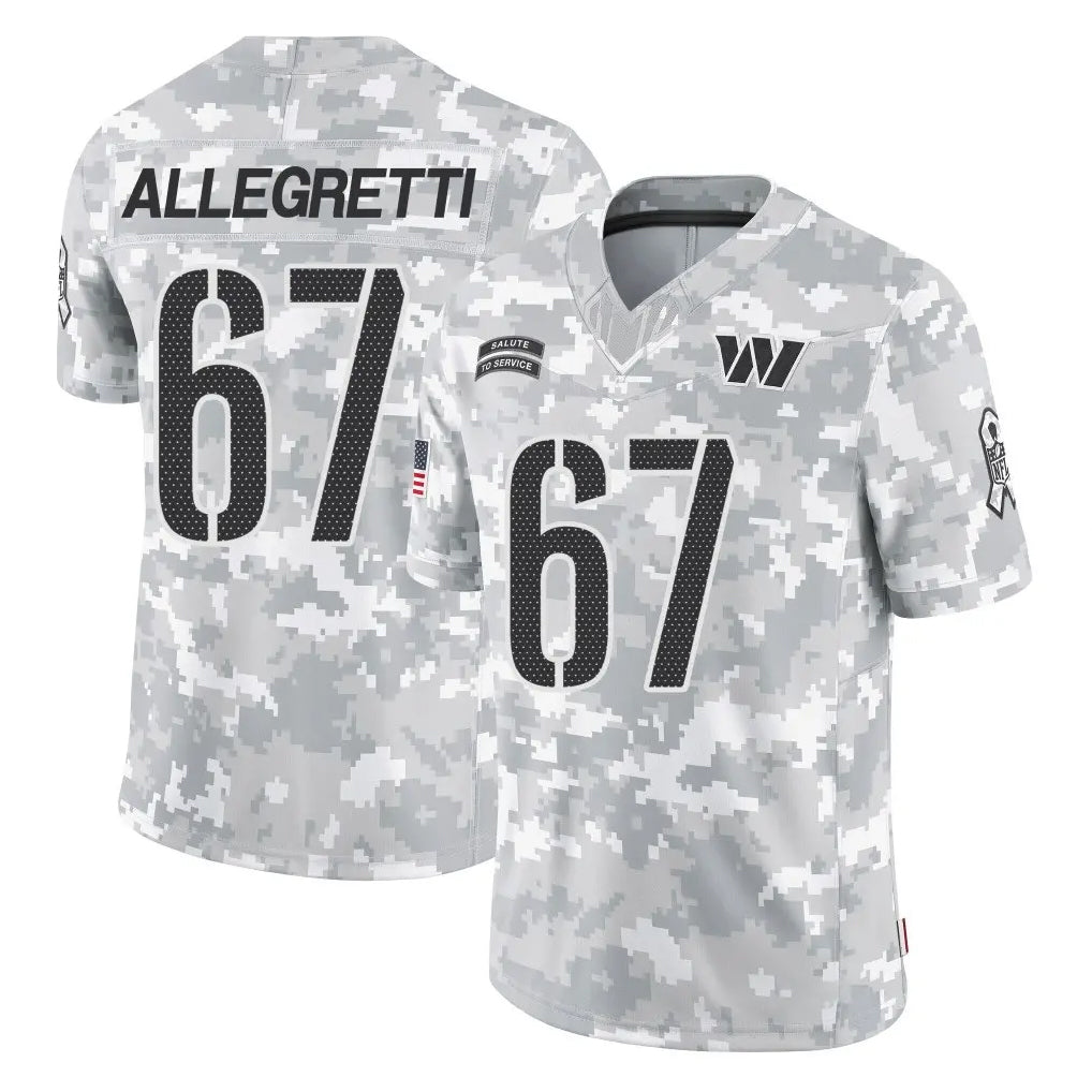 Elroe W.Commanders #67 Nick Allegretti Player Arctic Camo Limited Salute To Service Home Game Stitched Jerseys