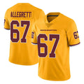 Elroe W.Commanders #67 Nick Allegretti Player Gold Limited Color Rush Home Game Stitched Jerseys