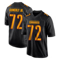 Elroe W.Commanders #72 Josh Conerly Jr. Player Black Carbon Fashion Home Game Stitched Jerseys