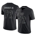 Elroe W.Commanders #72 Josh Conerly Jr. Player Black Limited Reflective Home Game Stitched Jerseys