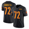 Elroe W.Commanders #72 Josh Conerly Jr. Player Black Limited Vapor F.U.S.E. Home Game Stitched Jerseys