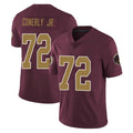 Elroe W.Commanders #72 Josh Conerly Jr. Player Burgundy Alternate Vapor Untouchable Home Game Stitched Jerseys