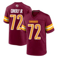 Elroe W.Commanders #72 Josh Conerly Jr. Player Burgundy Home Game Stitched Jerseys