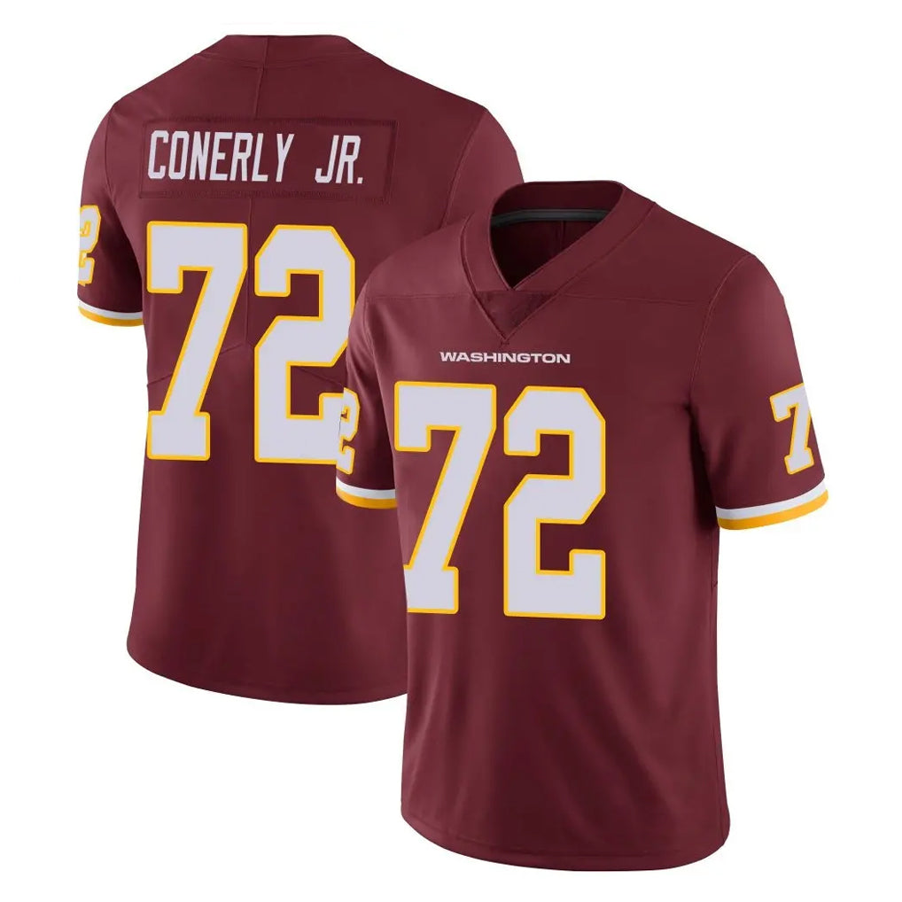 Elroe W.Commanders #72 Josh Conerly Jr. Player Burgundy Limited Team Color Vapor Untouchable Home Game Stitched Jerseys
