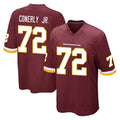 Elroe W.Commanders #72 Josh Conerly Jr. Player Burgundy Team Color Home Game Stitched Jerseys
