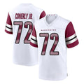 Elroe W.Commanders #72 Josh Conerly Jr. Player White Game Home Stitched Jerseys