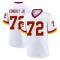 Elroe W.Commanders #72 Josh Conerly Jr. Player White Home Game Stitched Jerseys