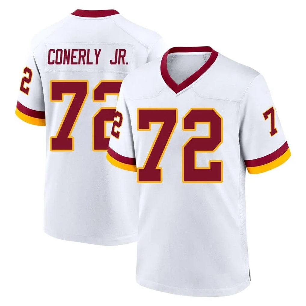 Elroe W.Commanders #72 Josh Conerly Jr. Player White Home Game Stitched Jerseys