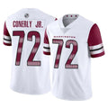 Elroe W.Commanders #72 Josh Conerly Jr. Player White Limited Vapor Home Game Stitched Jerseys