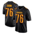 Elroe W.Commanders #76 Sam Cosmi Player Black Carbon Fashion Home Game Stitched Jerseys