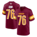 Elroe W.Commanders #76 Sam Cosmi Player Burgundy Home Game Stitched Jerseys