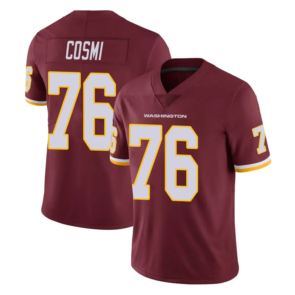 Elroe W.Commanders #76 Sam Cosmi Player Burgundy Limited Team Color Vapor Untouchable Home Game Stitched Jerseys