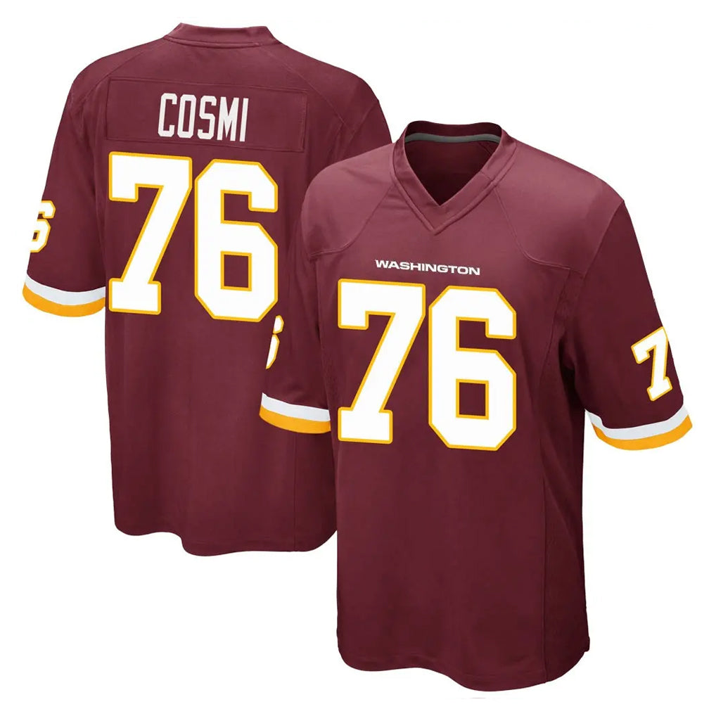 Elroe W.Commanders #76 Sam Cosmi Player Burgundy Team Color Home Game Stitched Jerseys