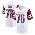Elroe W.Commanders #76 Sam Cosmi Player White Game Home Stitched Jerseys