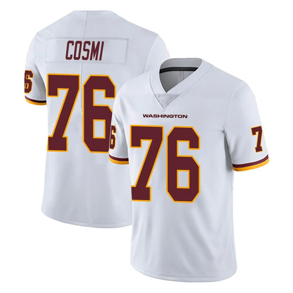 Elroe W.Commanders #76 Sam Cosmi Player White Limited Vapor Untouchable Home Game Stitched Jerseys