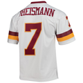 Elroe W.Commanders #7 Joe Theismann Mitchell & Ness White Legacy Replica Stitched Puhic Jersey