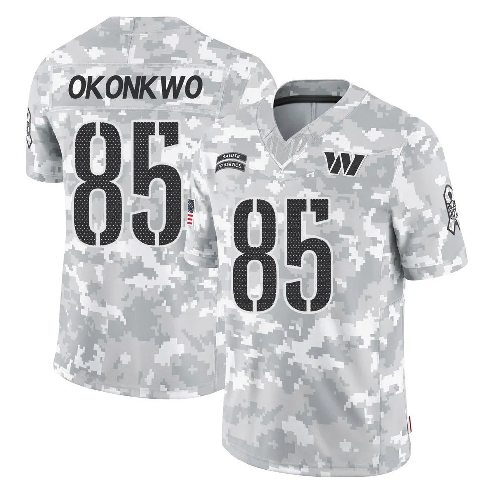 Elroe W.Commanders #85 Chig Okonkwo Player Arctic Camo Limited Salute To Service Home Game Stitched Jerseys