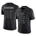 Elroe W.Commanders #85 Chig Okonkwo Player Black Limited Reflective Home Game Stitched Jerseys