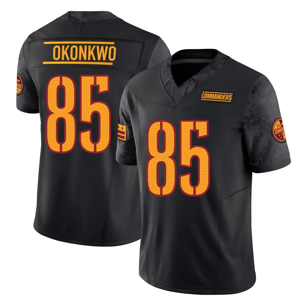 Elroe W.Commanders #85 Chig Okonkwo Player Black Limited Vapor F.U.S.E. Home Game Stitched Jerseys