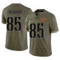 Elroe W.Commanders #85 Chig Okonkwo Player Olive Salute To Service Limited Home Game Stitched Jerseys