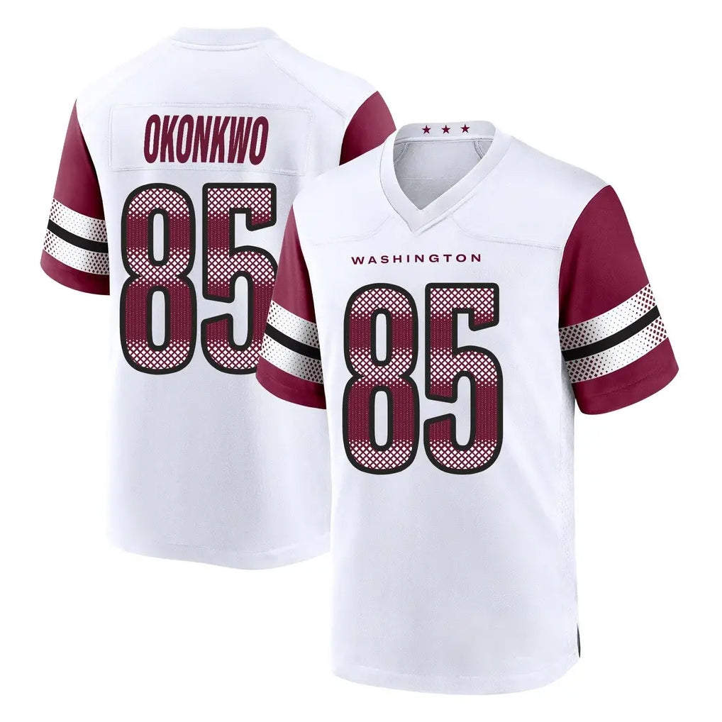 Elroe W.Commanders #85 Chig Okonkwo Player White Game Home Stitched Jerseys