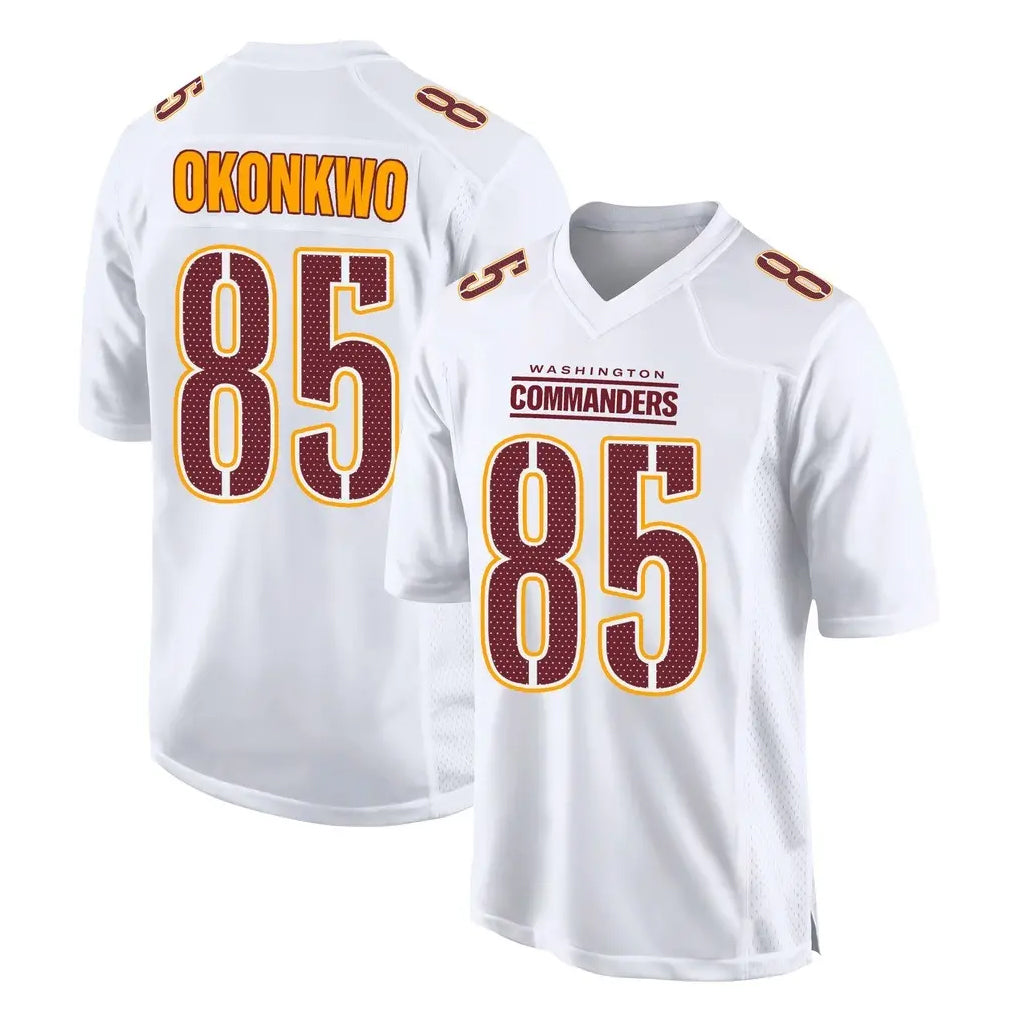 Elroe W.Commanders #85 Chig Okonkwo Player White Tundra Fashion Home Game Stitched Jerseys