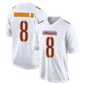 Elroe W.Commanders #8 Brian Robinson Jr. Player Tundra White Fashion Stitched Jerseys