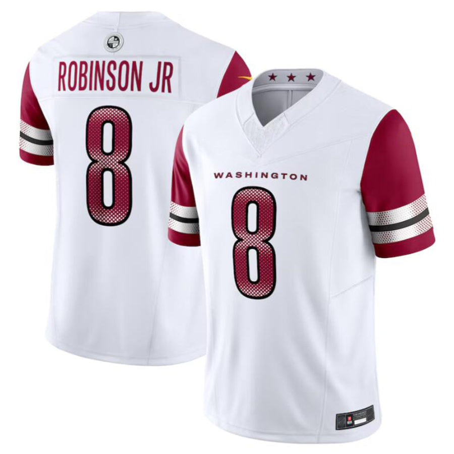 Elroe W.Commanders #8 Brian Robinson Jr. White Vapor F.U.S.E. Limited American Stitched Jersey