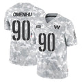 Elroe W.Commanders #90 Charles Omenihu Player Arctic Camo Limited Salute To Service Home Game Stitched Jerseys