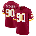 Elroe W.Commanders #90 Charles Omenihu Player Burgundy Game Home Stitched Jerseys