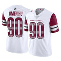 Elroe W.Commanders #90 Charles Omenihu Player White Limited Vapor Home Game Stitched Jerseys