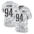 Elroe W.Commanders #94 Daron Payne Player Arctic Camo Limited Salute To Service Home Game Stitched Jerseys