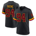 Elroe W.Commanders #94 Daron Payne Player Black Limited Home Game Stitched Jerseys